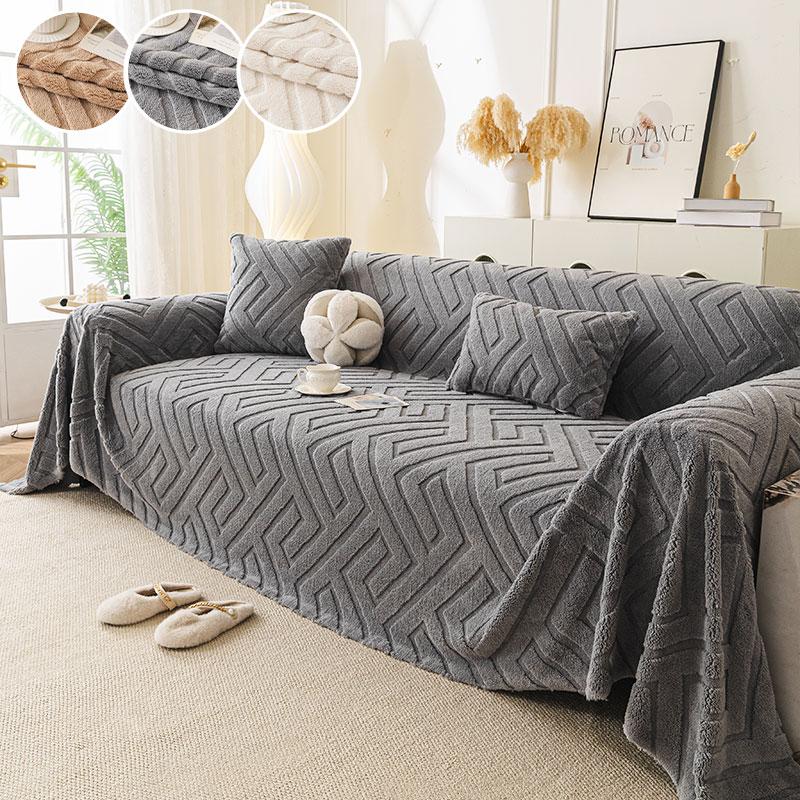 1PC-Sofa towel 2025 new autumn and winter season Shu Mianrong Sofa anti slip all inclusive universal cover cloth