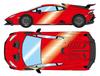 Make Up EIDOLON Lamborghini STO 2021 Rosso Efesto Finished Model EM737B 1/43 Huracán