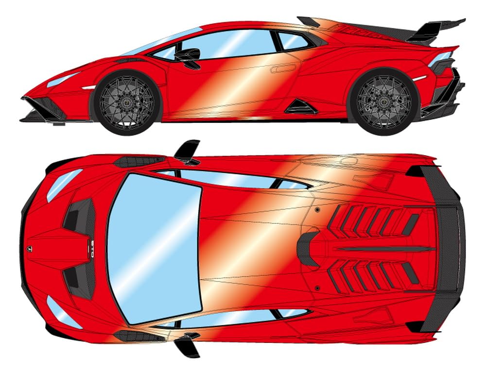 Make Up EIDOLON Lamborghini STO 2021 Rosso Efesto Finished Model EM737B 1/43 Huracán