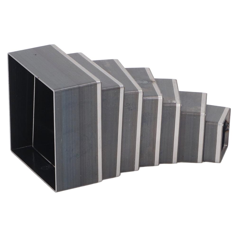 7dílná sada děrovačů z uhlíkové oceli, čtvercový tvar, dutý vykrajovač pro DIY kožedělné řemeslo