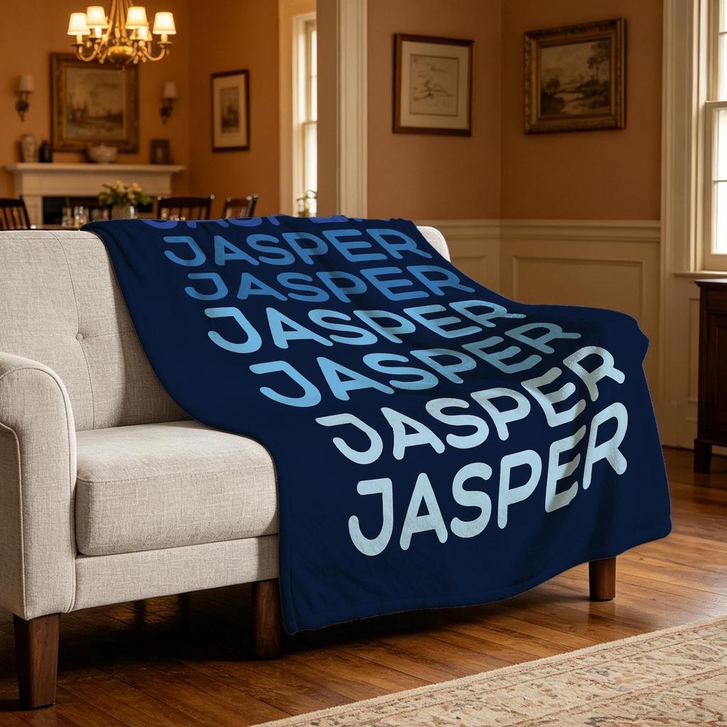 Ombre Throw,Personalized Ombre Name Blanket,Custom Blanket with Name,Flannel Blanket,Colorful Gradient,Teenage Girl Gift,Anniversary Present