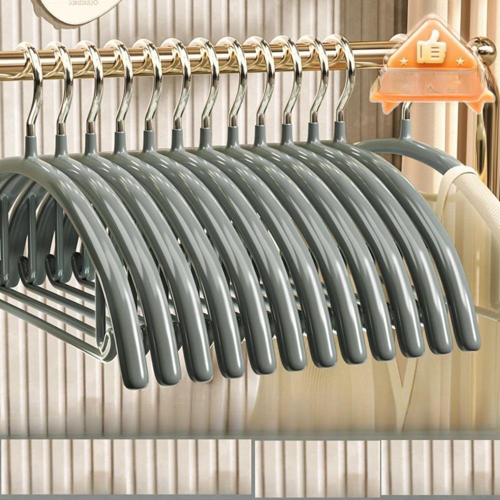 Вешалки для одежды вешалки для свитеров без выступа на плечиках прочные вешалки для пальто нескользящие металлические вешалки с ПВХ-покрытием для свитеров костюмов платьев курток Pack of 20 серый 5590₽