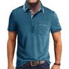 Pánské ležérní polokošile s krátkým rukávem Klasická letní základní trička s límečkem a límečkem Kostkovaná trička Golf Stylové topy pro muže Business Casual Polo trička