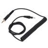 Headphone Sound Cable Long Spring Extension Sound Cable with 3.5mm Plug 6.3mm Adapter for DJ HDJ