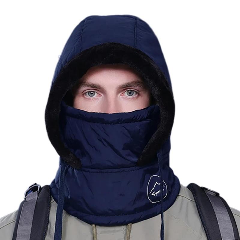 Winter Headwear Polyester Warm Hat Scarf and Mask Combo for Biking Skiing And Outdoor Sports Warm Ushanka