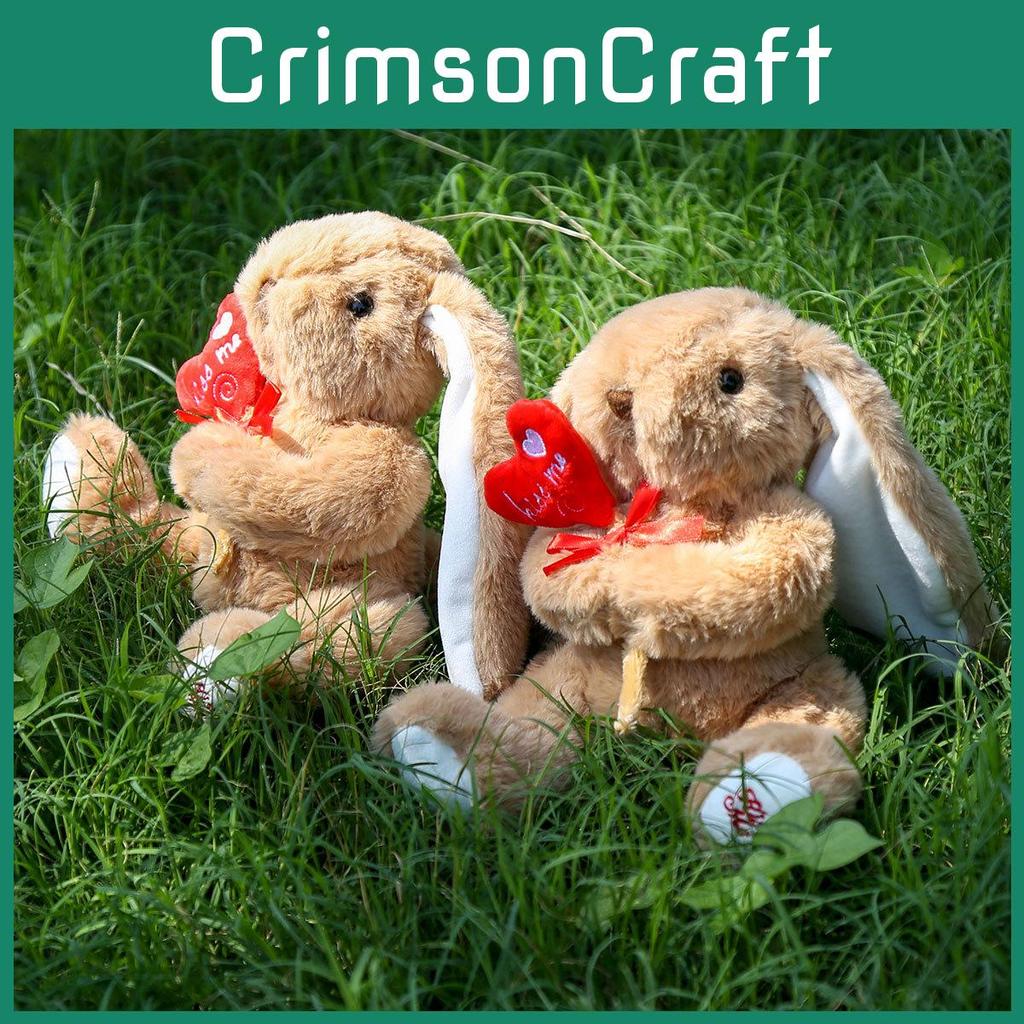 Plush Hug Flower Bunny Toy With Pp Cotton Filling For Easter Gift Girls And Kids