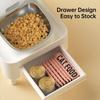 Height Adjustable Feeder Bowl Holder Drawer Storage Feeder Elevated Bracket  Pet Supplies