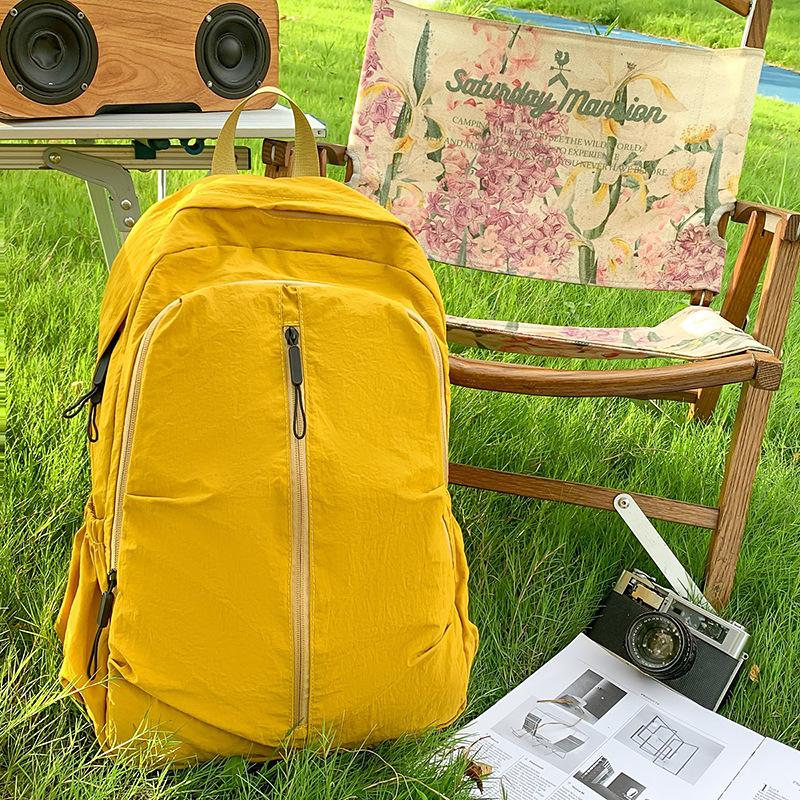 

Новый модный повседневный рюкзак мужская альпинистская сумка школьная сумка для путешествий женский простой легкий рюкзак Below 20L жёлтый