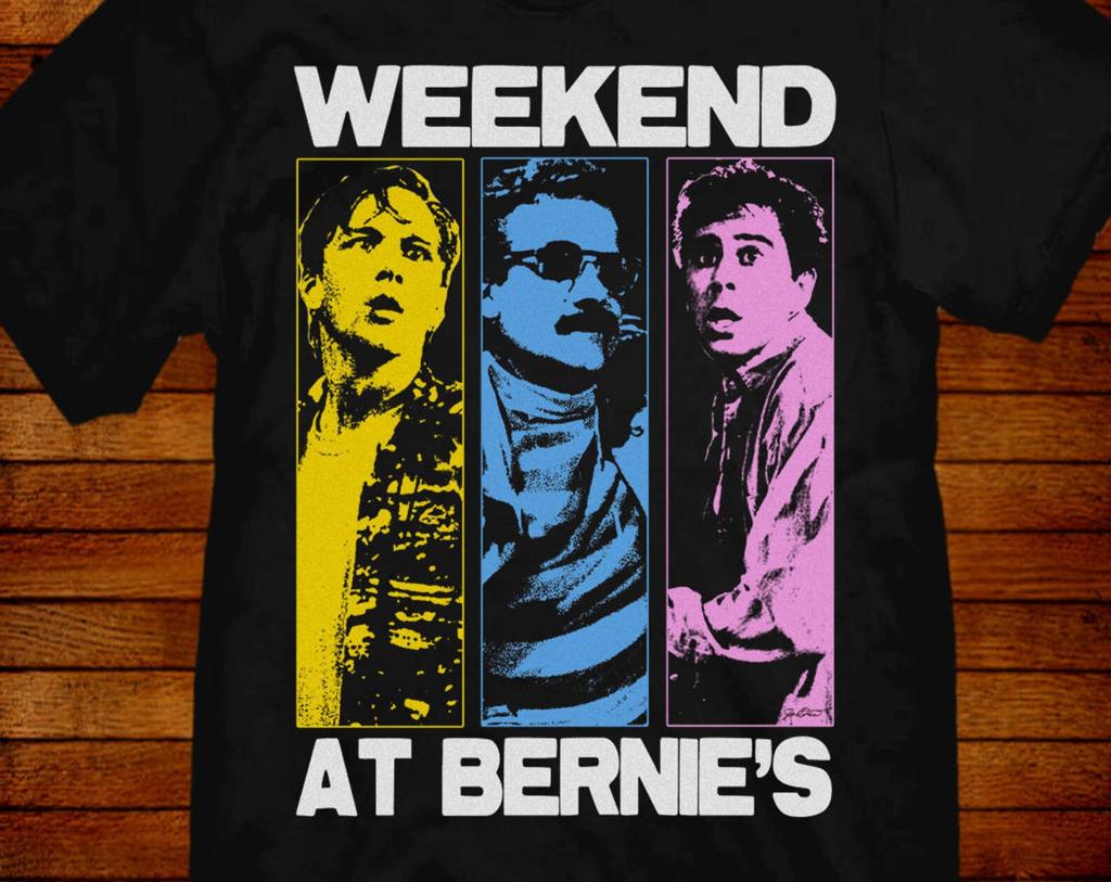 Weekend At Bernie's T shirt: 80s Movie Pop-Art Design