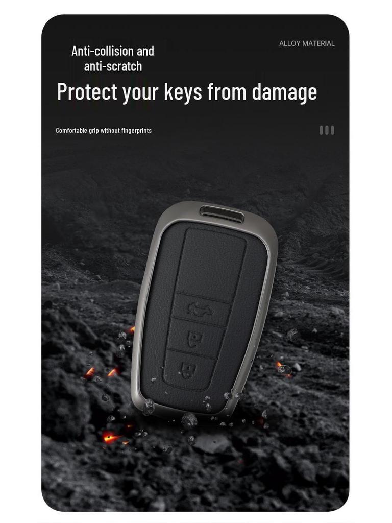 Schlüsselabdeckung für Toyota Yaris L, Vios FS und Echte Lederhülle für Damen