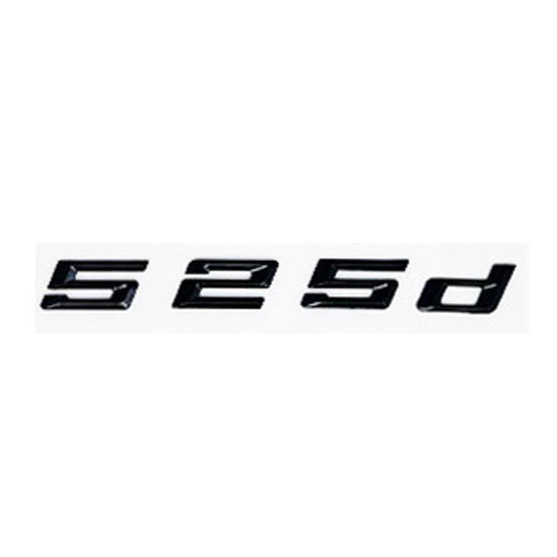Car 3D ABS Trunk Letters Logo Badge Emblem Decal Sticker For BMW 5 Series 520d 525d 528d 530d 535d 540d E39 E60 E61 F10 F11 G30