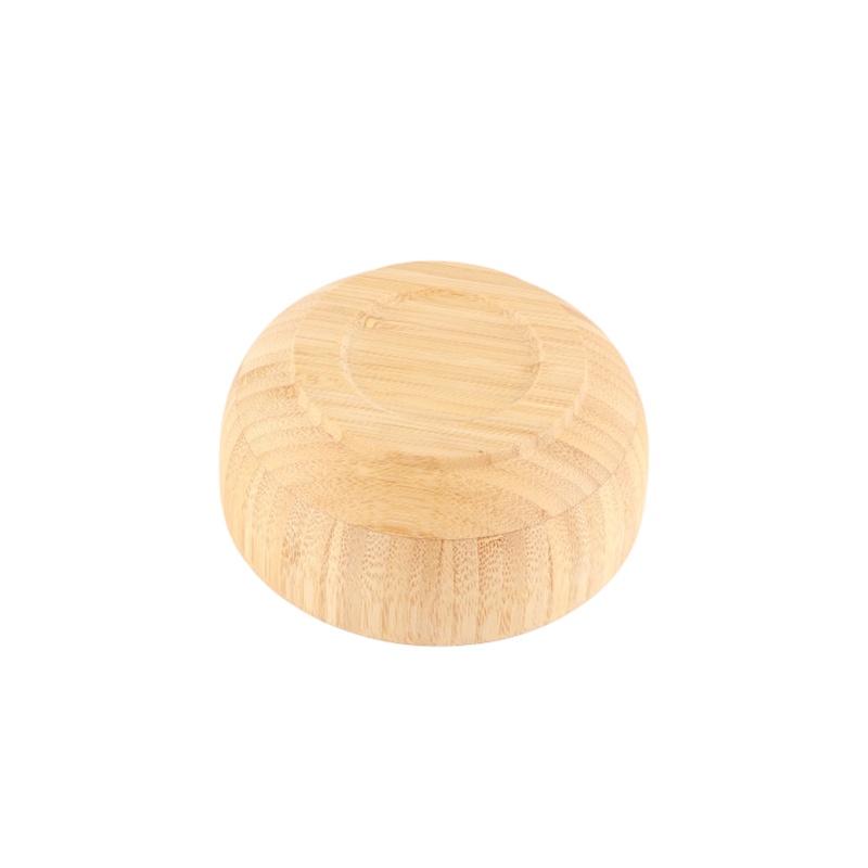 Bambus Salatschüssel Runde Servierschüssel Naturholz Geschirr für Obst Snacks Vorspeisen