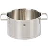 ZWILLING "Vitality Suppentopf 20cm 3,5L" Edelstahl tiefer Zweihandtopf 3-lagige Bodenstruktur IH-kompatibel spülmaschinenfest [Autorisiert Ja