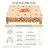 Thanksgiving Fall Rectangle Tablecloths Wedding Decor Autumn Pumpkins Maple Leaf Printed Waterproof Table Cloth for Table Decor
