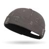 Fashion Broken Hole Beanie Hat Adjustable Cotton Landlord Hat Retro Breathable Hip Hop Cap Men Women
