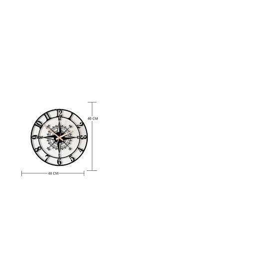 Large World Map Wall Clock, Metal Minimalist Modern Clock, Round Silent Non-Ticking Battery Operated Wall Clocks for Living Room/Home