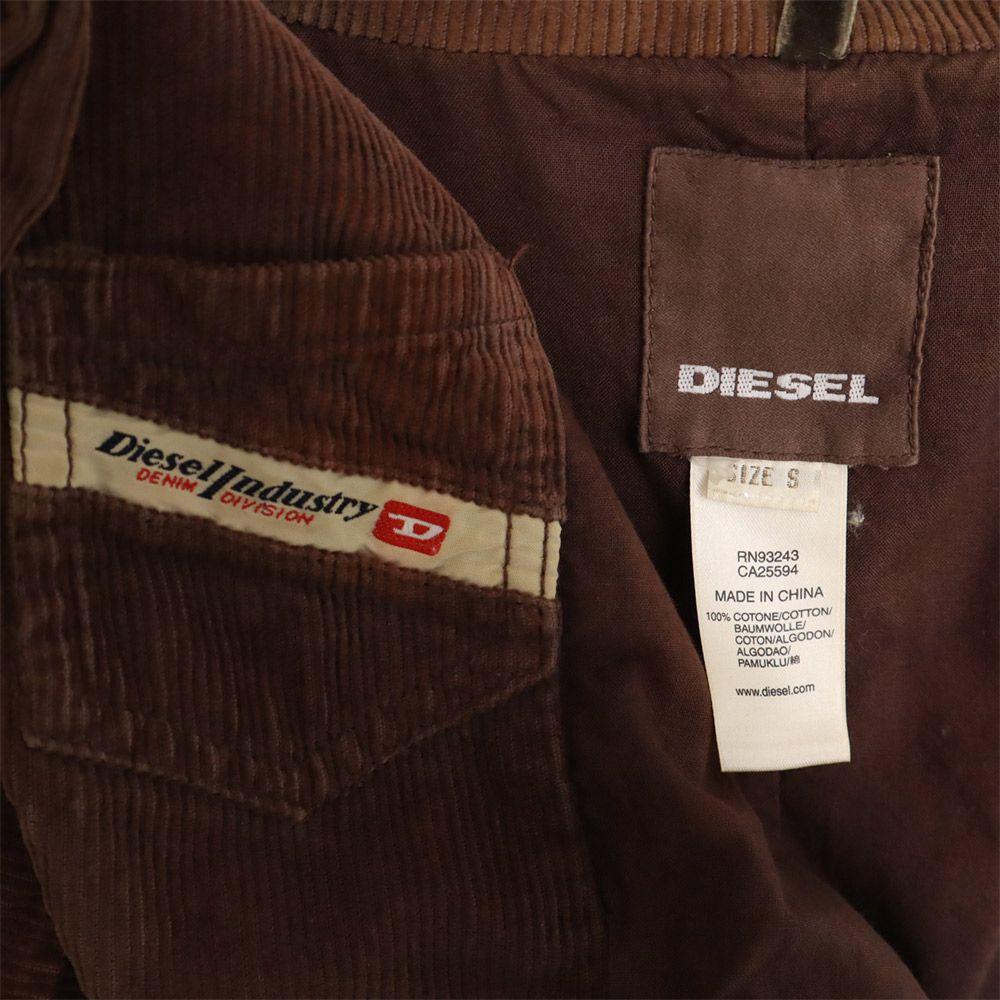 Diesel Wappen Corduroy Jacket S Brown Men's Used