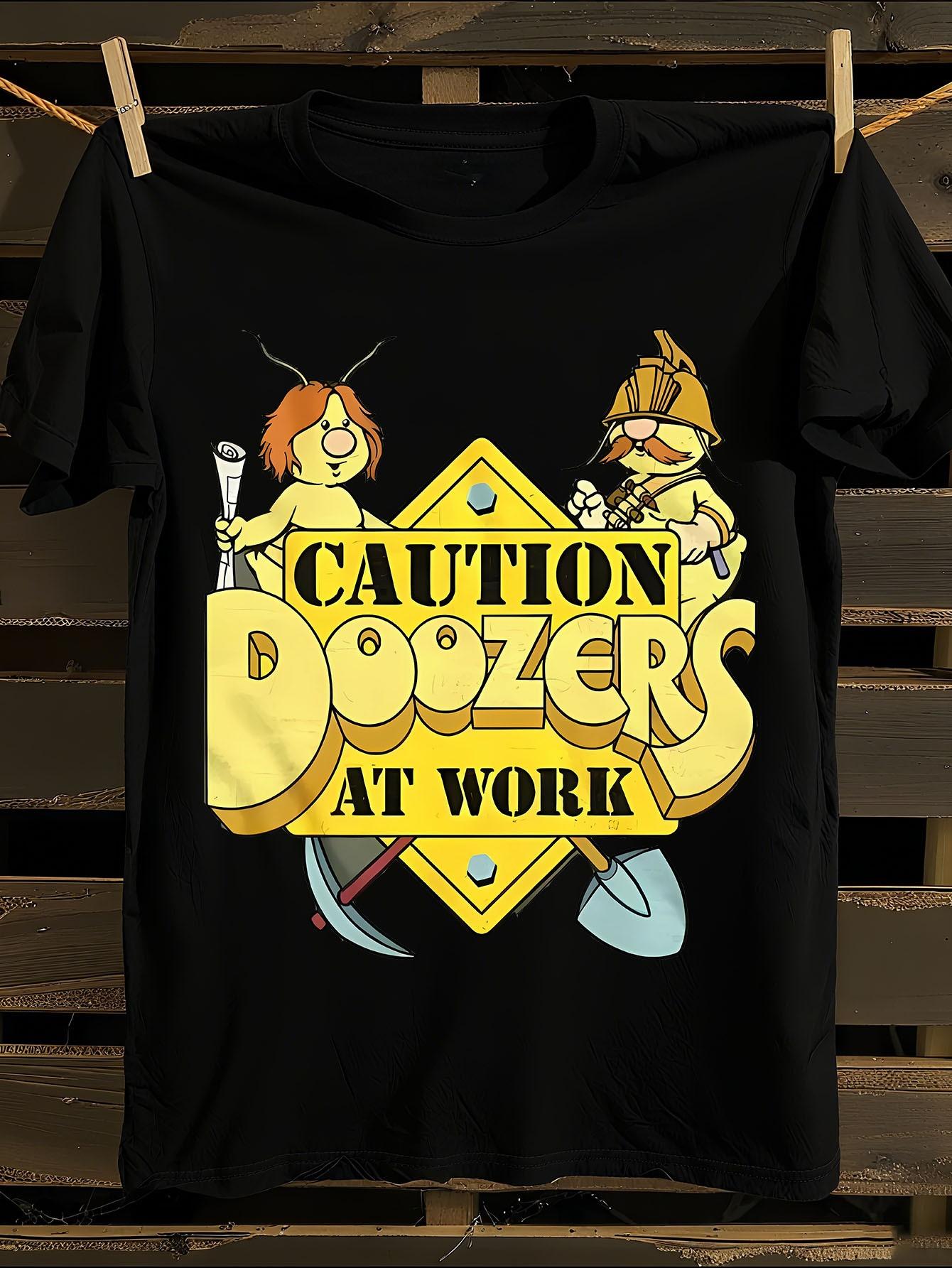 Fraggle Rock Caution Doozers At Work T-shirt XXXL