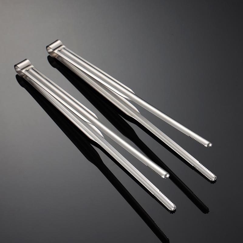 Detachable 304 Stainless Steel Chopstick Tongs Traning Meat Clips Public Food Clip for Kitchen Hotel Serving Meat Fruits Snacks