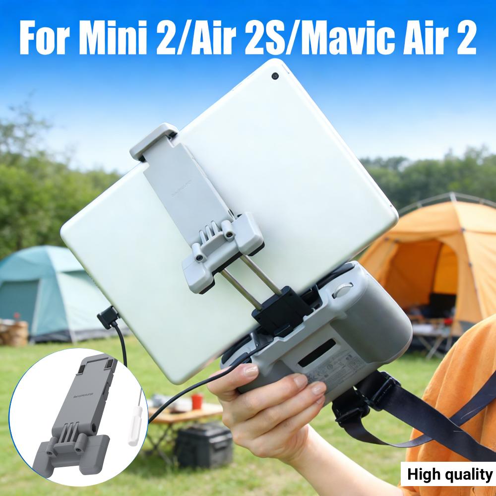 Foldable Tablet Clip Holder Expansion Bracket for DJI Air 2S Mini 2 Mavic Air 2 7.9-11inch Anti-Reflection Expansion Holder