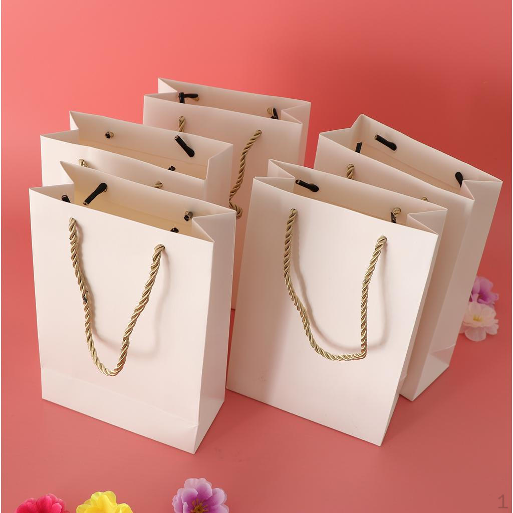 5 Pieces Paper Bags Jewelry Shopping
