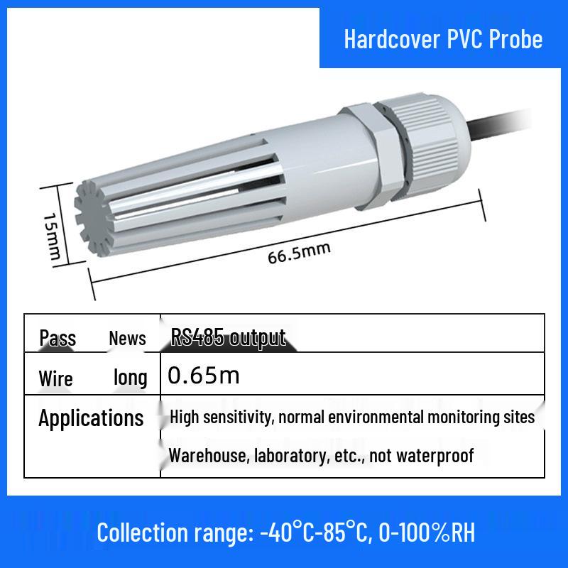 RS485 Temperature and Humidity Sensor: Real-time Monitoring, High-Temperature, Dustproof Probe Transmitter