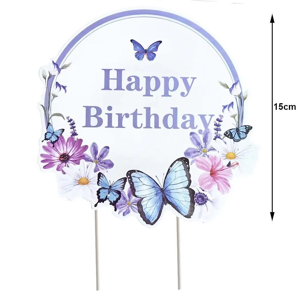 Butterfly Birthday Party Decoration Disposable Party Plates Cup Napkin Tablecloth Butterfly Knìfe Birthday Decoration Baby Showe