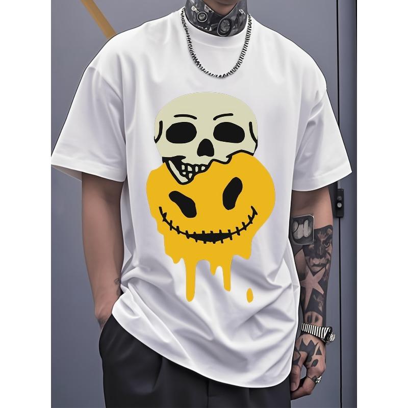 Men'S T-Shirt/Men'S Casual T-Shirt/Men'S Print T-Shirt/Creative Print Pattern/Fashionable And Versatile/Round Neck/Comfortable Fabric/Suitable