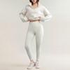Women's Slim-Fit Breathable Yoga Suit: Quick-Dry Three-Piece Set with Bra for Outdoor Fitness.