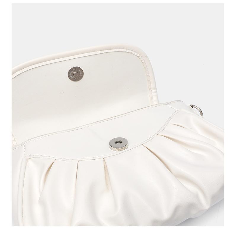 Elegant Pink Bow Rhinestone Underarm Bag Sweet Lolita Pleated Shoulder Bag Portable Bow Handle Handbag Cute Ita Purse