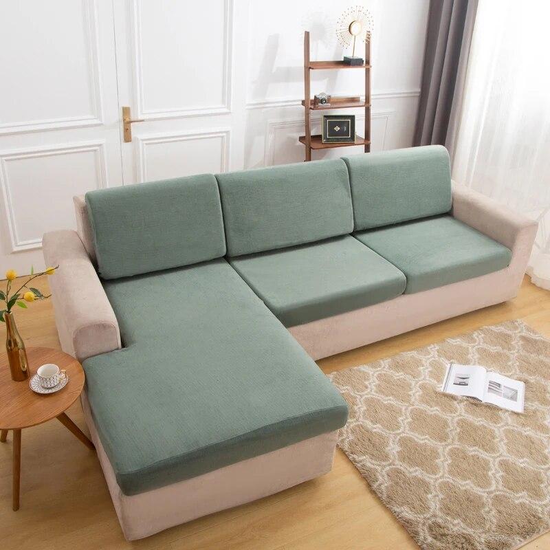 Plüsch Sofakissenbezug Für Wohnzimmer Sofabezüge Überwurf Für Chaiselongue Sofa Schutzbezug