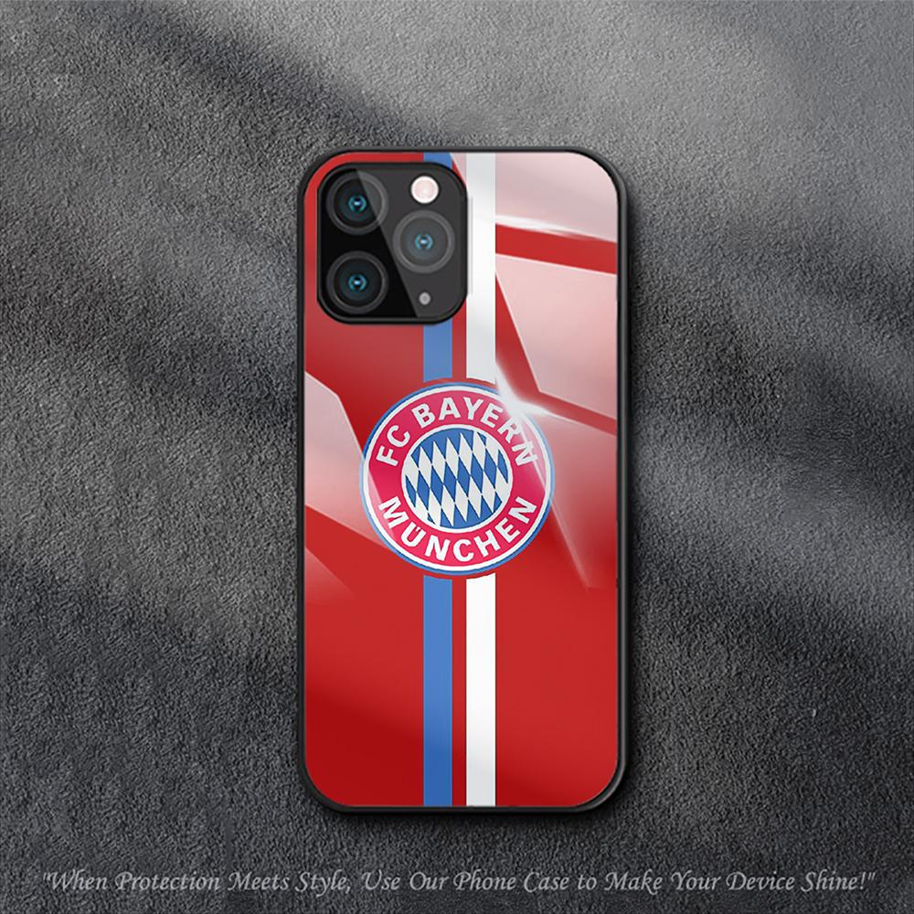 FC Bayern München Hülle für iPhone Samsung Galaxy Redmi Note S 17 16 15 14 13 20 24 25 54 Pro Max Ultra Fe Air Gehärtetes Glas Abdeckung