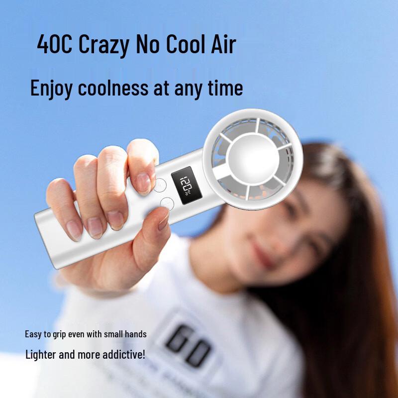 ZISIZ Turbine Digital Display Portable Mini Fan