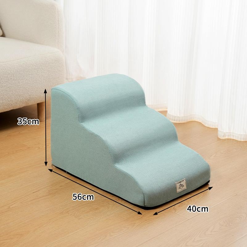 Corduroy Dog Stair Ramp Non Slip Pet Ramp Stairs Stable Support Pet Stair Low Angle Ramp Step Wear Resistant Pet Supplies