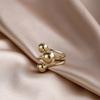 Modern Finger Ring with Unique Sphere Detail Adjustable Size Open Ring for Men and Womeny Comfortable Unisex Jewelry