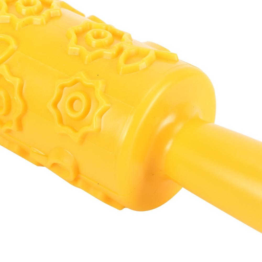 PP Plastic Cake Rolling Pin Star Heart Chrysanthemum Dough Roller Embossing Rolling Pin Bakery DIY Sunflower