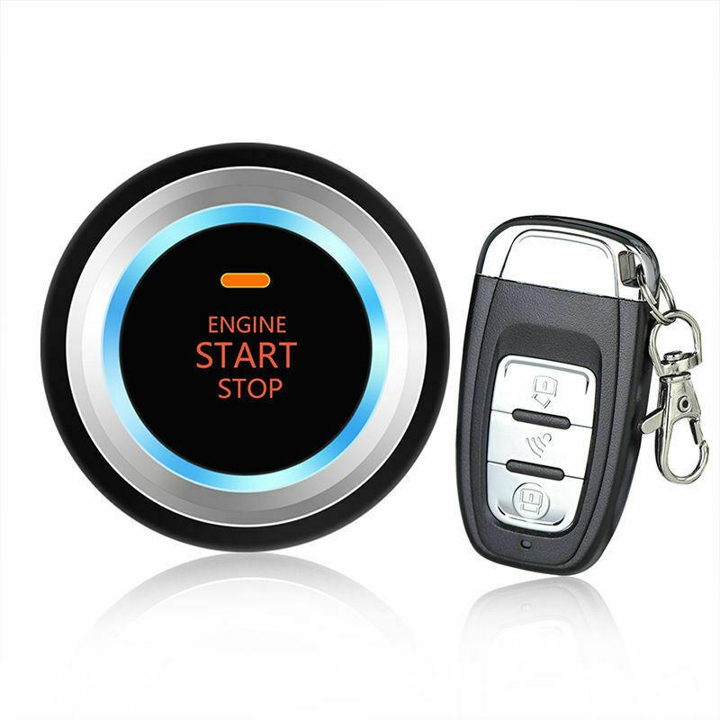 Car Security System Vibration Alarm Ignition Engine Start Push Button Remote C8