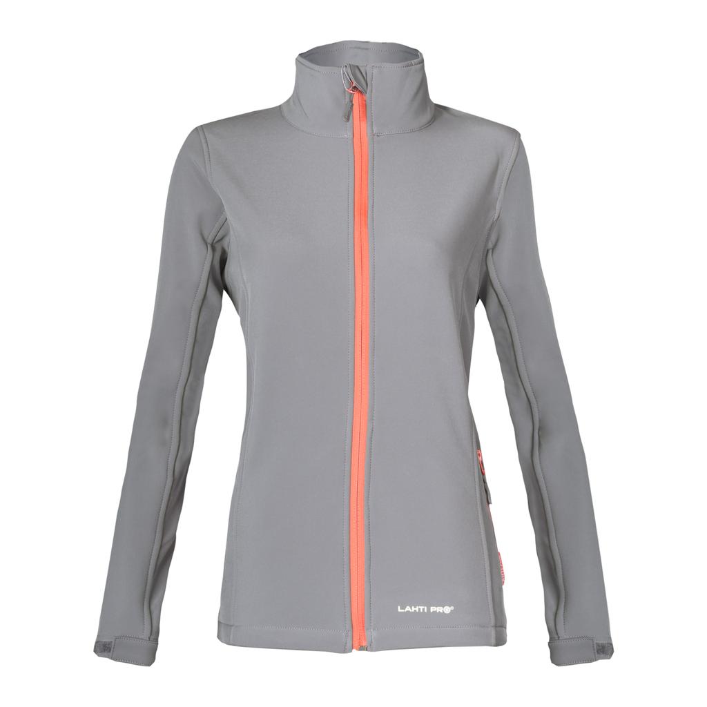 Women' Softshell Jacket, Gray-Orange, "3Xl", Ce, Lahti