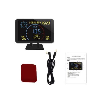 Dijital GPS Hız Göstergesi Kilometre Sayacı 4,7 inç LCD Ekran Hız Aşımı Alarmı ile Tüm 5 24V Araçlar İçin