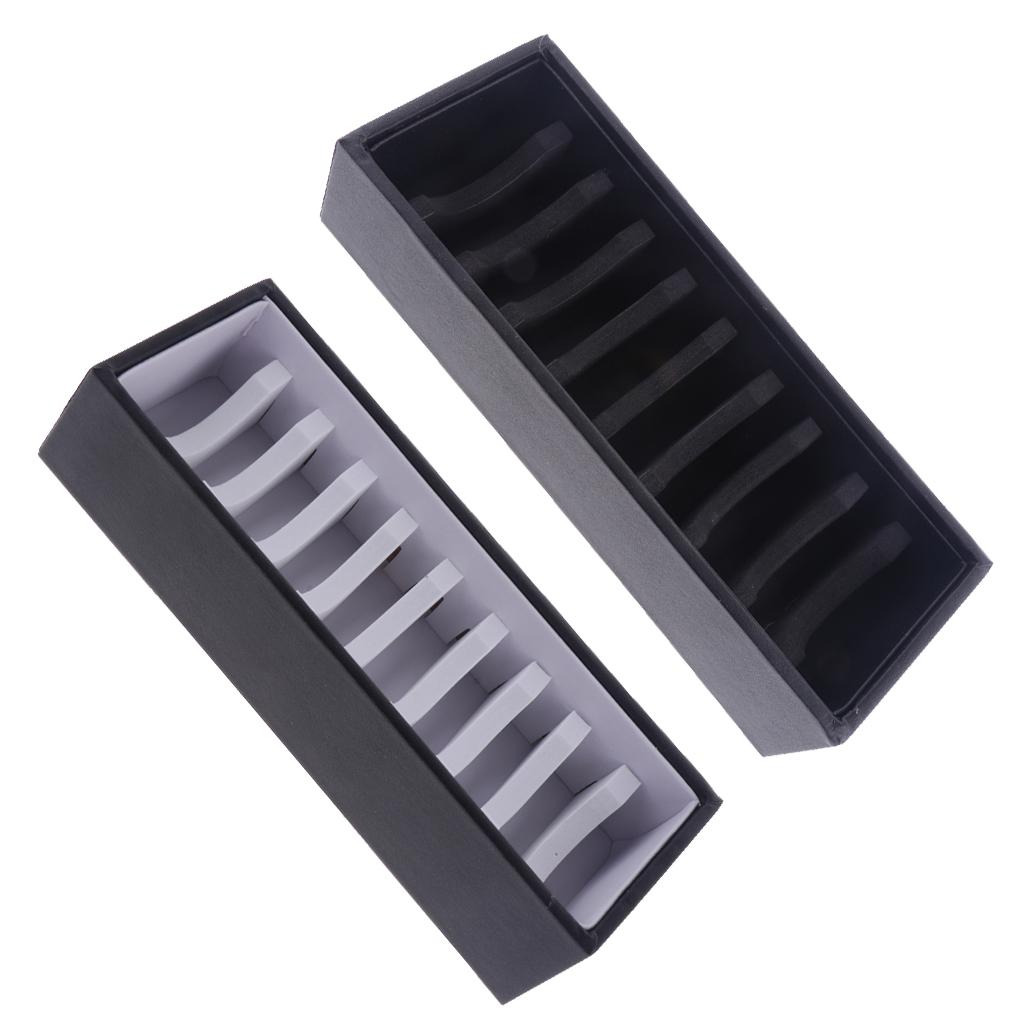 10 slotová PU kožená PVC vložka pro kartu s náramkem na šperky, černá