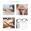Women Round Retro Reading Glasses Oversized Vintage Reaaders Frame Spring Hinge Presbyopic Diopter
