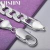 Pulsera de cadena lateral de 12 mm de plata esterlina 925 de CHSHINE para mujeres y hombres, joyería exquisita de moda para fiestas de bodas