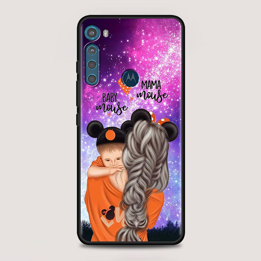 

Для MOTOROLA One Fusion чехол для Moto G10 G9 G8 Plus Play Power One G20 G30 G40 G50 G60 Edge 20 Shell Super Mom Baby Girl Boy Moto G Stylus 5G