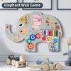 Wooden Educational Wall Toy For Kids With Puzzle Blocks For Preschool Classroom Decor
