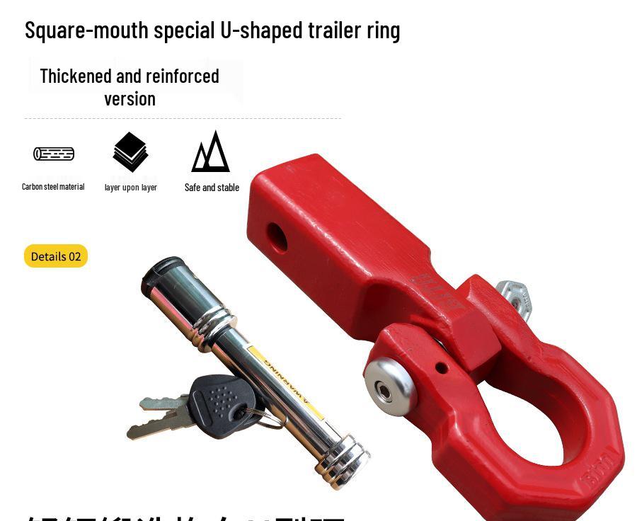 Reinforced Trailer Hitch for Tank 300/400/500, Fangchengbao 5, and Pickup Trucks