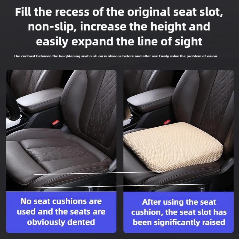 Car Breathable Height increasing pad  Mesh Thickened Sedentary Seat Cushion Car Seat Booster Cushion Honeycomb Memory Cotton Car