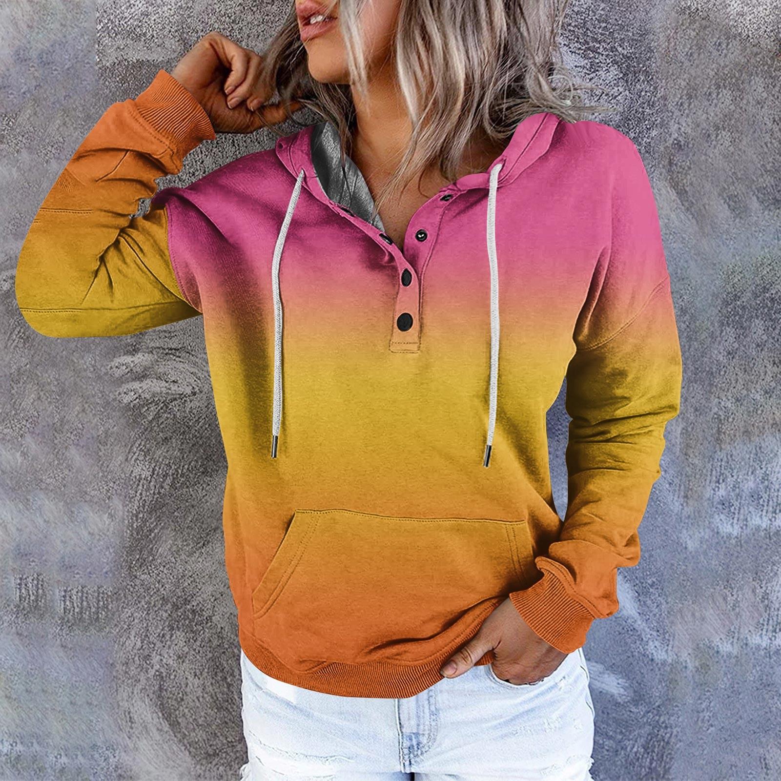 

Женские повседневные модные пуловеры с длинными рукавами и принтом, толстовки с капюшоном XL жёлтый