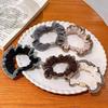 5Pcs Hair Ties High Elasticity Double-Layer Plaid Lace Seaming Hair Ropes Retro French Style Soft Fabric Hair Accessories