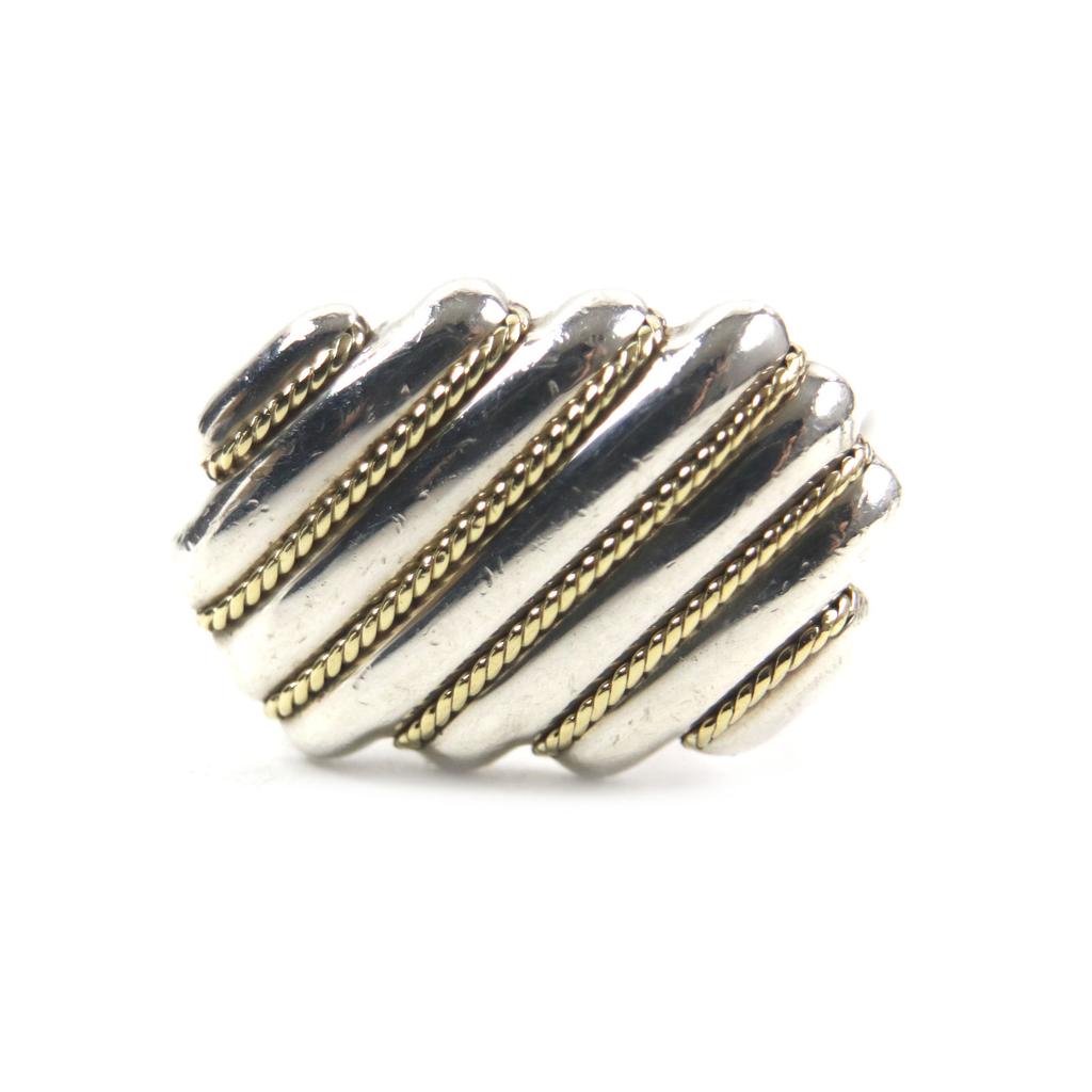 Great TIFFANY&Co. Cufflinks Combi twist rope Men's Jewelry Silver925/gold  Used