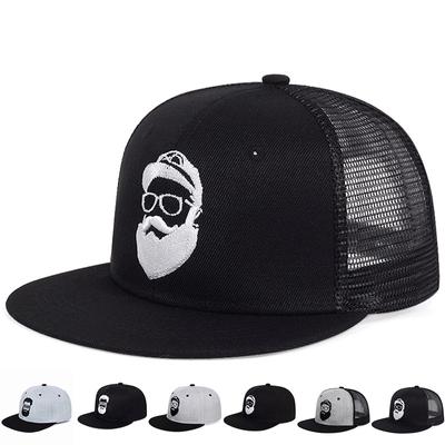 Berretto da baseball ricamo barba vecchio uomo Moda estate Berretti a rete casual snapback Cappello regolabile hip hop Cappelli gorras